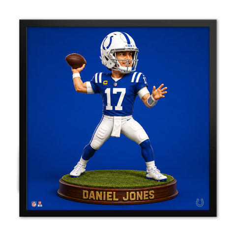 Indianapolis Colts<br>Daniel Jones Bobblehead Print
