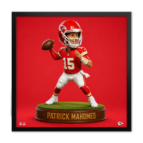 Kansas City Chiefs<br>Patrick Mahomes Bobblehead Print
