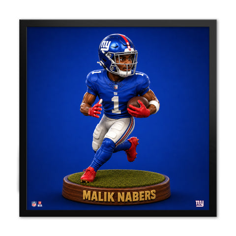 New York Giants<br>Malik Nabers Bobblehead Print