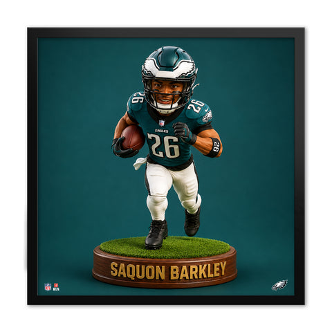Philadelphia Eagles<br>Saquon Barkley Bobblehead Print