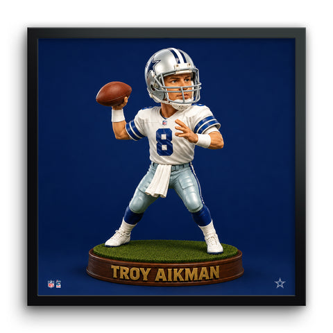 Dallas Cowboys<br>Troy Aikman Bobblehead Print