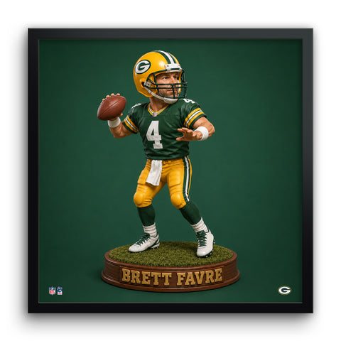 Green Bay Packers<br>Brett Favre Bobblehead Print