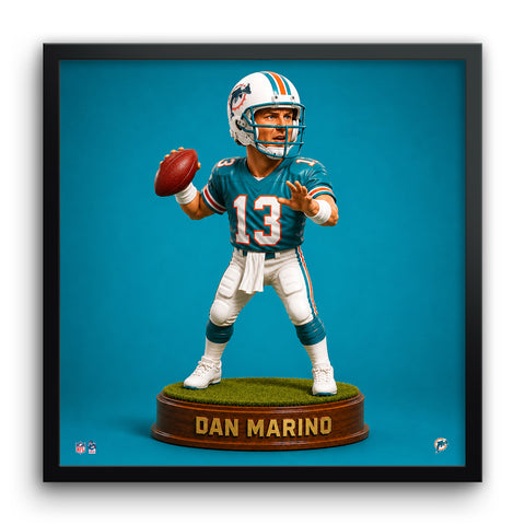 Miami Dolphins<br>Dan Marino Bobblehead Print