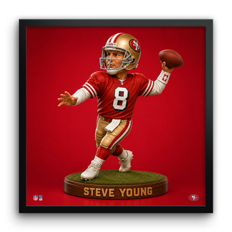 San Francisco 49ers<br>Steve Young Bobblehead Print