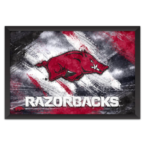 Arkansas Razorbacks<br>Brush Stroke Logo Print