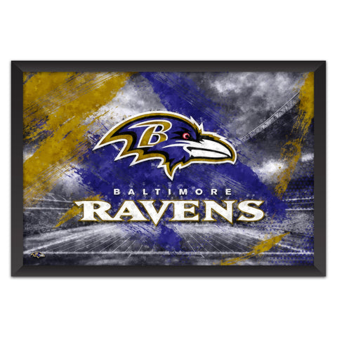 Baltimore Ravens<br>Brush Stroke Logo Print
