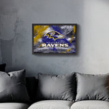 Baltimore Ravens<br>Brush Stroke Logo Print