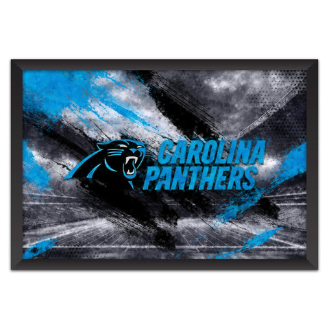 Carolina Panthers<br>Brush Stroke Logo Print