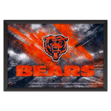 Chicago Bears<br>Brush Stroke Logo Print