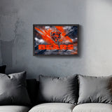Chicago Bears<br>Brush Stroke Logo Print