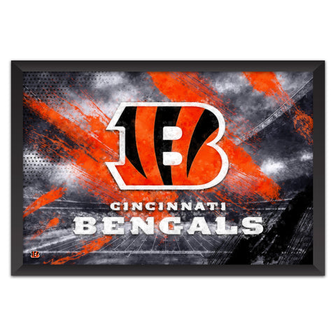 Cincinnati Bengals<br>Brush Stroke Logo Print