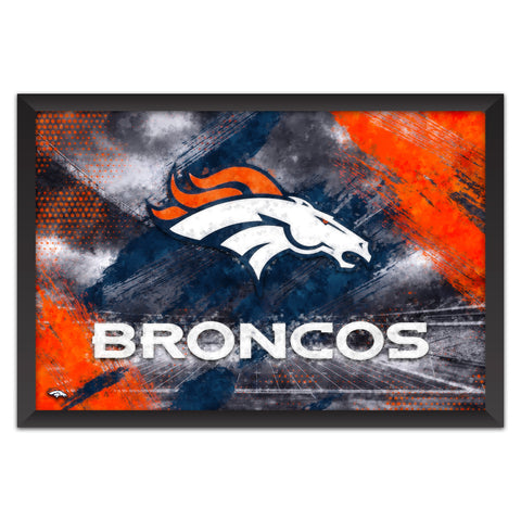 Denver Broncos<br>Brush Stroke Logo Print