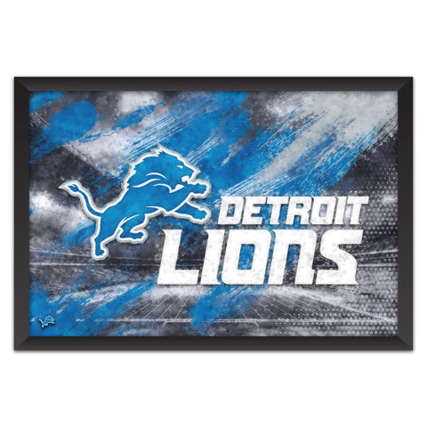 Detroit Lions<br>Brush Stroke Logo Print