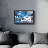 Detroit Lions<br>Brush Stroke Logo Print
