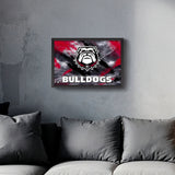 Georgia Bulldogs<br>Brush Stroke Logo Print