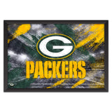 Green Bay Packers<br>Brush Stroke Logo Print