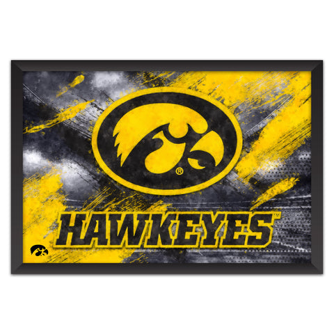 Iowa Hawkeyes<br>Brush Stroke Logo Print
