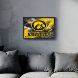 Iowa Hawkeyes<br>Brush Stroke Logo Print
