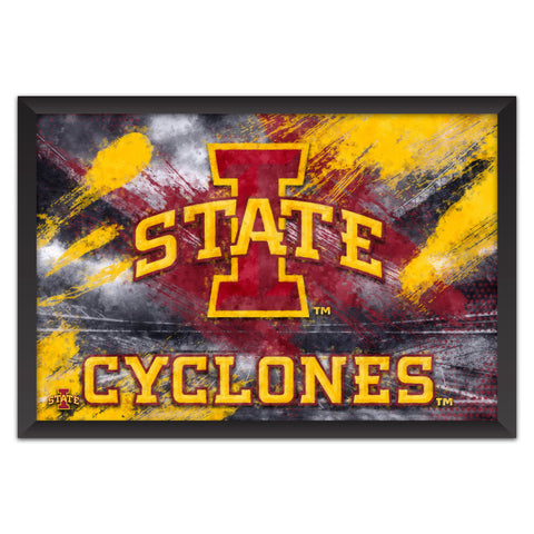 Iowa State Cyclones<br>Brush Stroke Logo Print