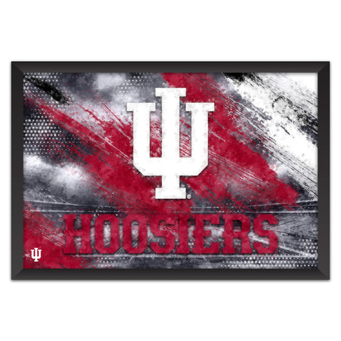 Indiana Hoosiers<br>Brush Stroke Logo Print
