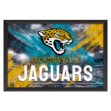 Jacksonville Jaguars<br>Brush Stroke Logo Print