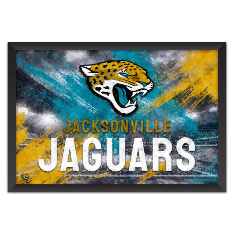 Jacksonville Jaguars<br>Brush Stroke Logo Print