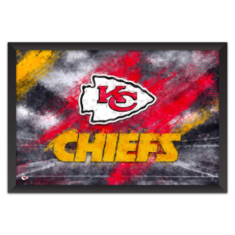 Kansas City Chiefs<br>Brush Stroke Logo Print