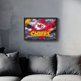 Kansas City Chiefs<br>Brush Stroke Logo Print