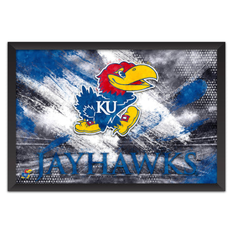 Kansas Jayhawks<br>Brush Stroke Logo Print