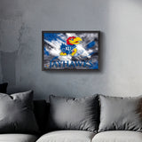 Kansas Jayhawks<br>Brush Stroke Logo Print