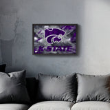 Kansas State Wildcats<br>Brush Stroke Logo Print