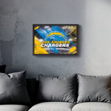 Los Angeles Chargers<br>Brush Stroke Logo Print