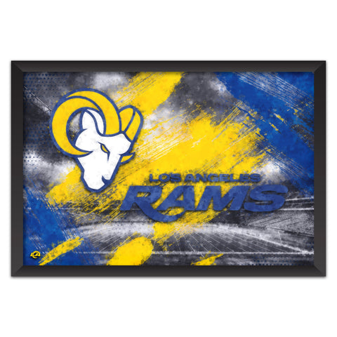 Los Angeles Rams<br>Brush Stroke Logo Print