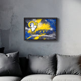 Los Angeles Rams<br>Brush Stroke Logo Print