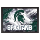 Michigan State Spartans<br>Brush Stroke Logo Print