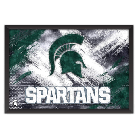 Michigan State Spartans<br>Brush Stroke Logo Print