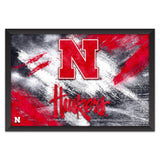 Nebraska Cornhuskers<br>Brush Stroke Logo Print