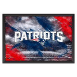 New England Patriots<br>Brush Stroke Logo Print