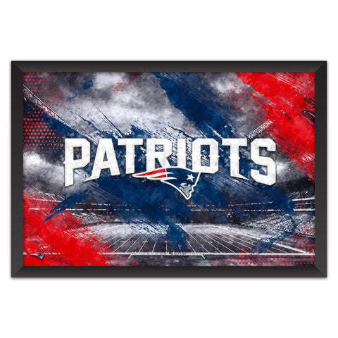 New England Patriots<br>Brush Stroke Logo Print