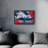 New England Patriots<br>Brush Stroke Logo Print