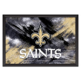 New Orleans Saints<br>Brush Stroke Logo Print
