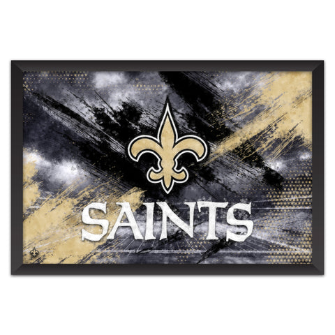 New Orleans Saints<br>Brush Stroke Logo Print