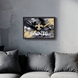 New Orleans Saints<br>Brush Stroke Logo Print