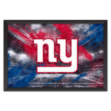 New York Giants<br>Brush Stroke Logo Print
