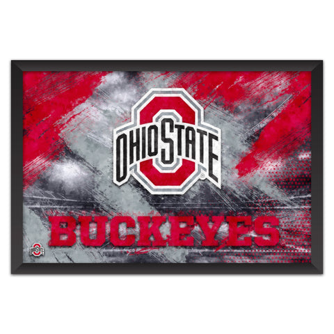 Ohio State Buckeyes<br>Brush Stroke Logo Print