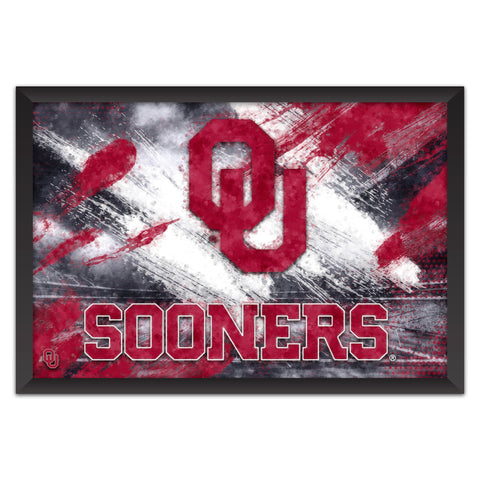Oklahoma Sooners<br>Brush Stroke Logo Print