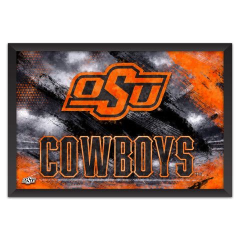 Oklahoma State Cowboys<br>Brush Stroke Logo Print