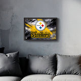 Pittsburgh Steelers<br>Brush Stroke Logo Print