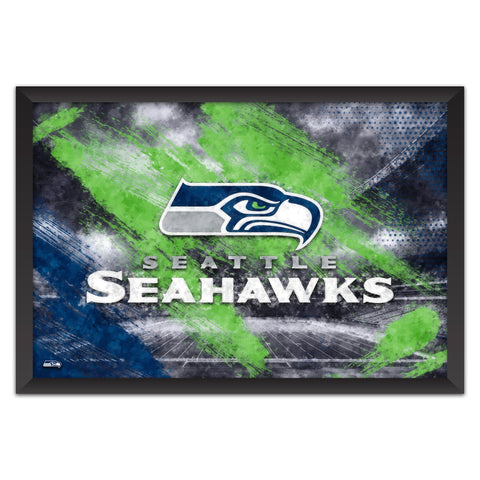 Seattle Seahawks<br>Brush Stroke Logo Print