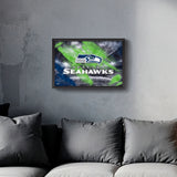 Seattle Seahawks<br>Brush Stroke Logo Print
